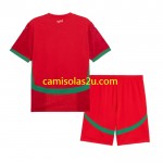 Camisolas de futebol Marrocos Criança Equipamento Principal 2024 Manga Curta